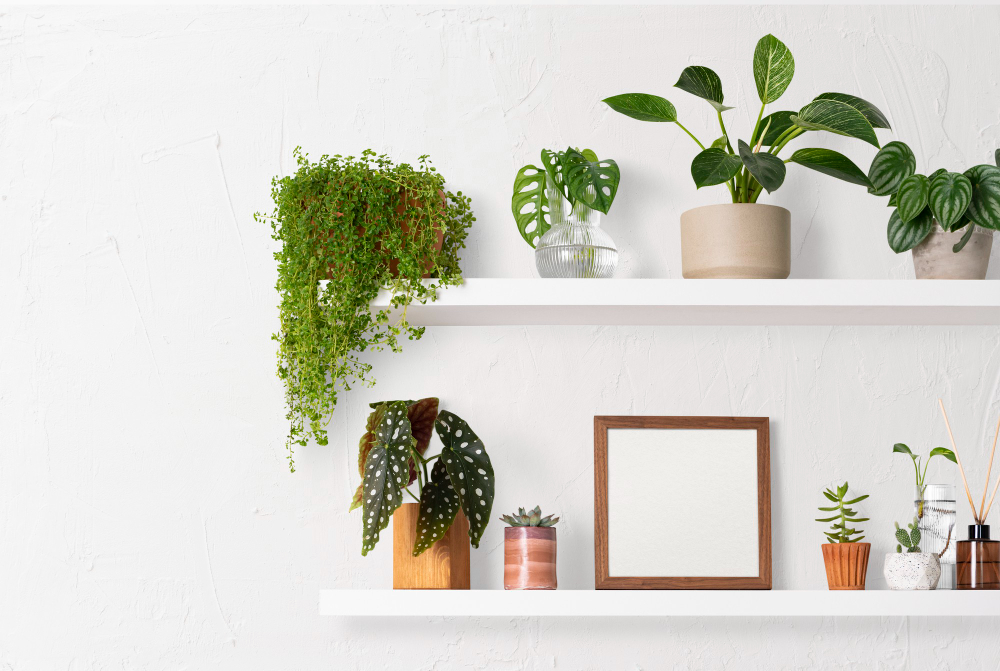 Fake Hanging Plants in Bathroom