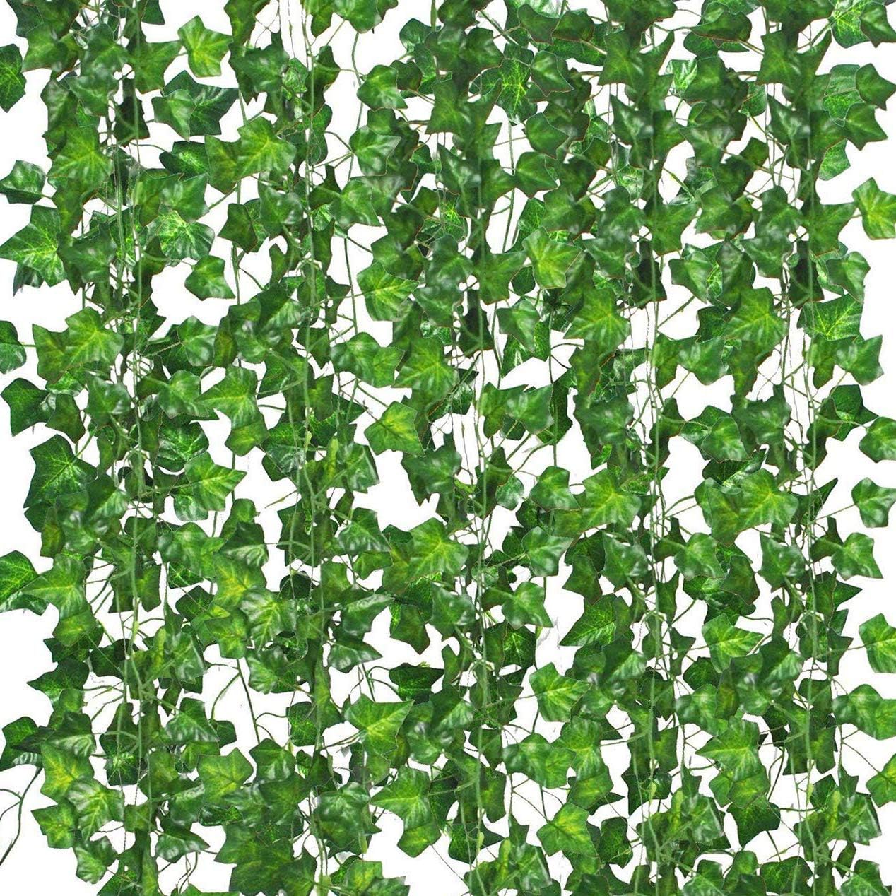 12 Pack Artificial Ivy Garland Hanging Fake Greenery