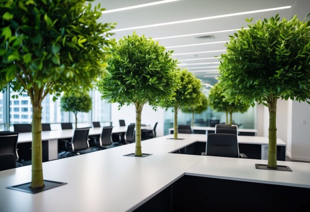 Artificial Trees in Office and Commercial Spaces