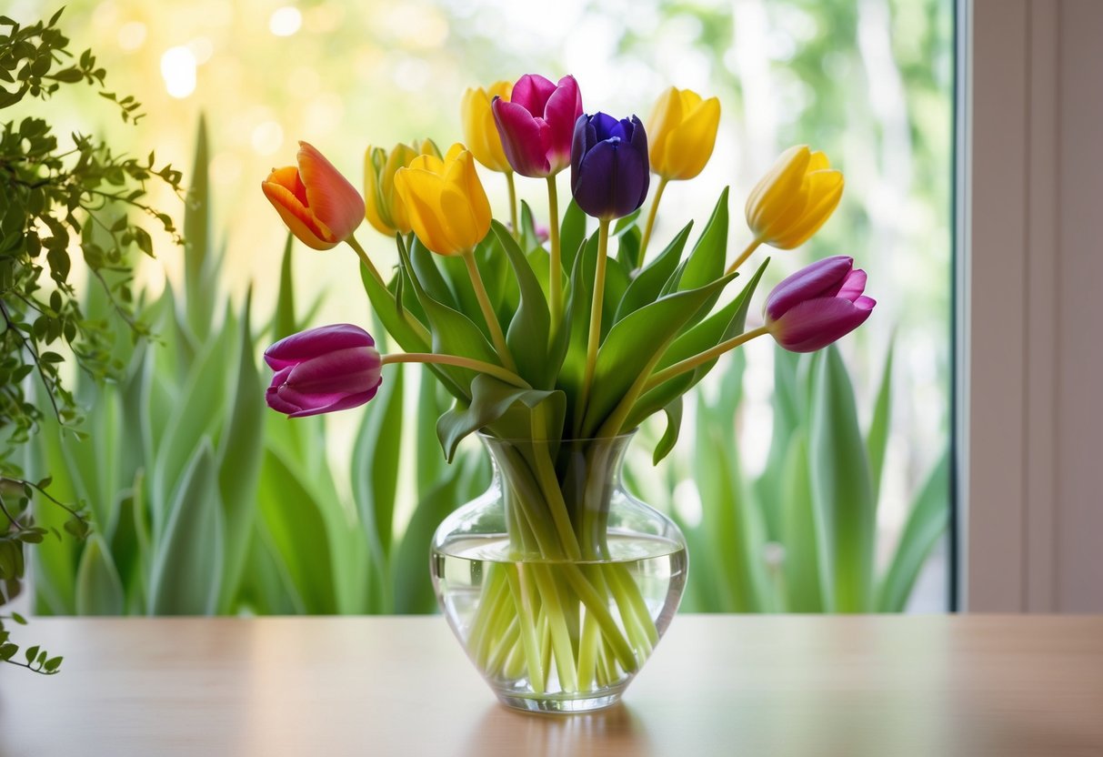 Realistic Tulip Arrangements for Spring: Transform Your Home with Lifelike Blooms
