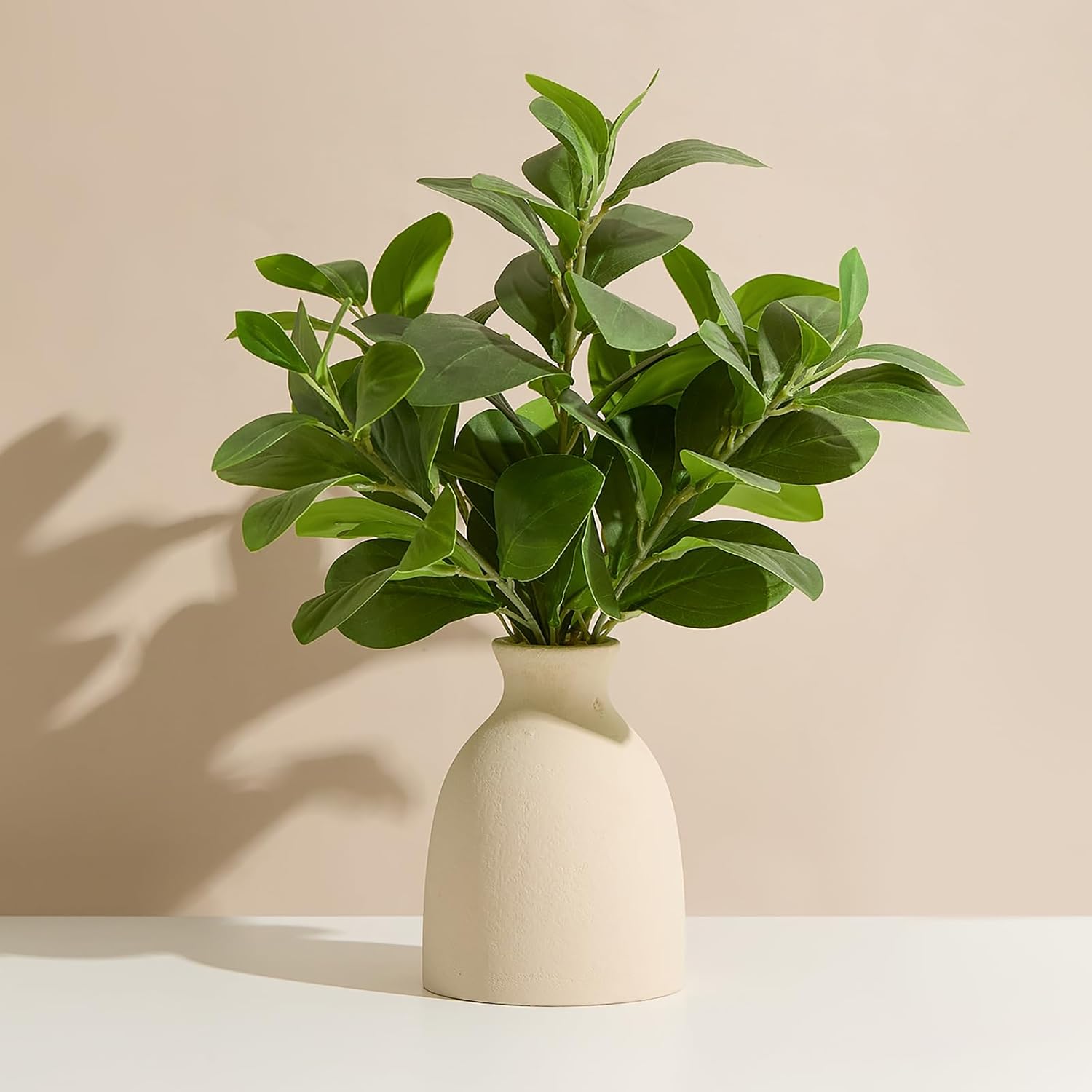 Potted Faux Eucalyptus Stems