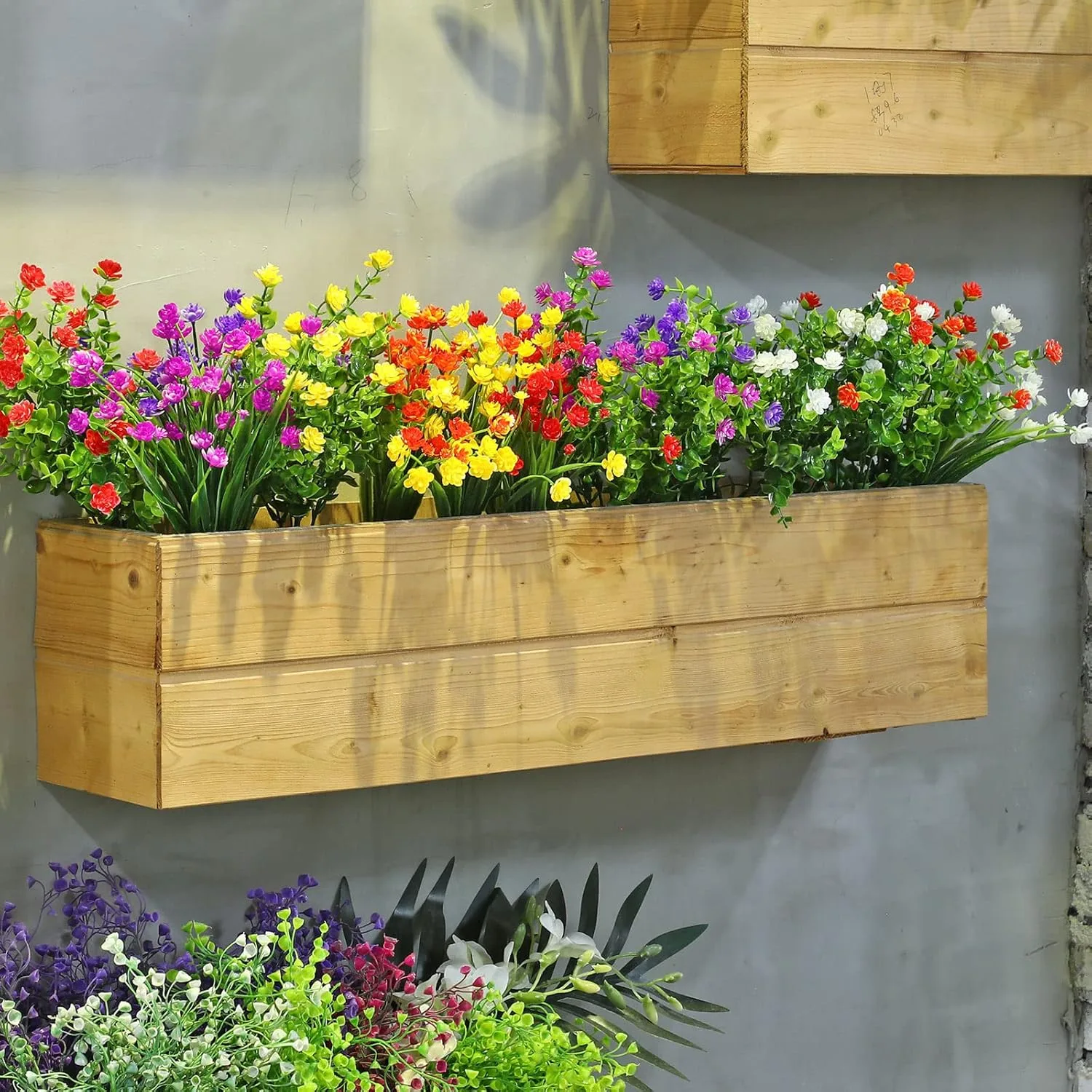 WILLBOND 12 Bundles Artificial Flowers Outdoor