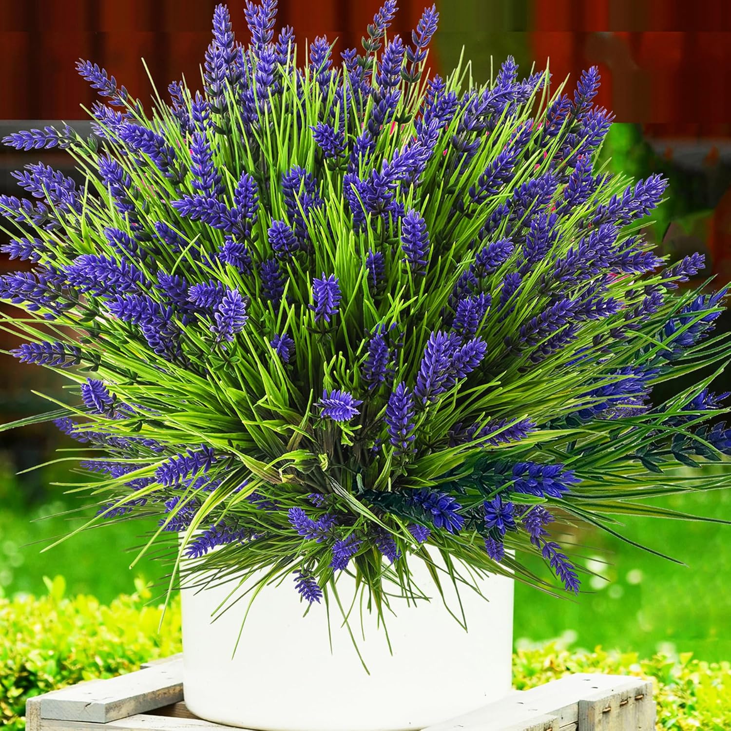 Artificial lavender bundle with 22 pieces for spring arrangements